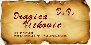 Dragica Vitković vizit kartica